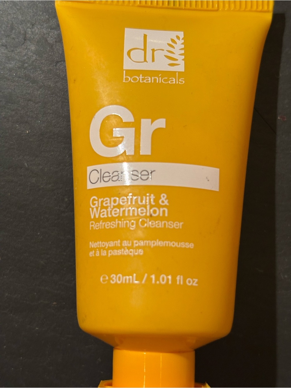 Bright Yellow Skincare Tube with Flip Cap